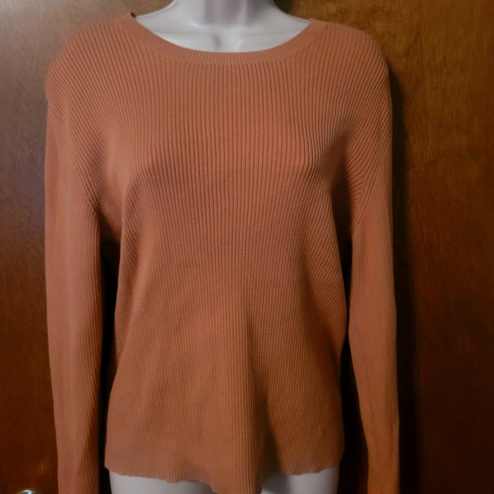 Camel colored long sleeve top